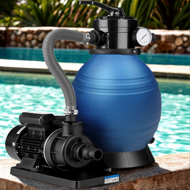 Piesková filtrácia k bazénu AQUA,   10 200 l/h, modrá