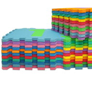 Penová podložka pre deti PUZZLE, 86 dielov, viacfarebná