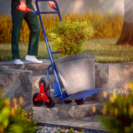 Schodisková rudla CART, max. 200kg, modrá