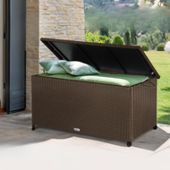 Polyratanový úložný box RICCO, 122x56 61cm, hnedá