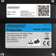 Piesková filtrácia k bazénu AQUA 9 960 l/h, modrá