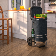 Nákupná taška na kolieskach EASY, 50l, čierna