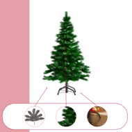 Umelý vianočný stromček RUDOLPH, 150cm, zelená