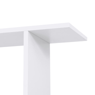 Polica/regál na knihy PRESTON, 70x24x190,5cm, biela