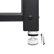 Lavica do predsiene s priestorom na topánky INDY, 73x30x45cm, hnedá/čierna