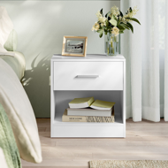 Nočný stolík COSTA, 28x39x41cm, biela