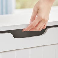 Truhlica s úložným priestorom GRETA, 76x48x40cm, biela