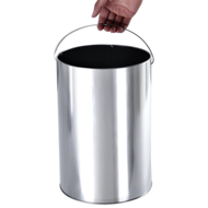 Stojanový popolník s odpadkovým košom SMOKE, 60,5x24,5cm, čierna