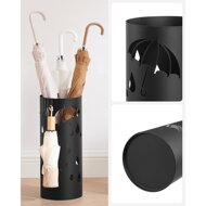 Kovový stojan na dáždniky ANABEL, 17x41cm, čierna