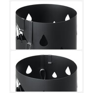 Kovový stojan na dáždniky ANABEL, 17x41cm, čierna