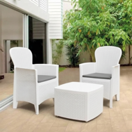 Záhradný set TREE, 3-dielny, biela