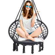 Závesné kreslo BOHO, Ø61cm, antracitová
