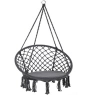 Závesné kreslo BOHO, Ø61cm, antracitová