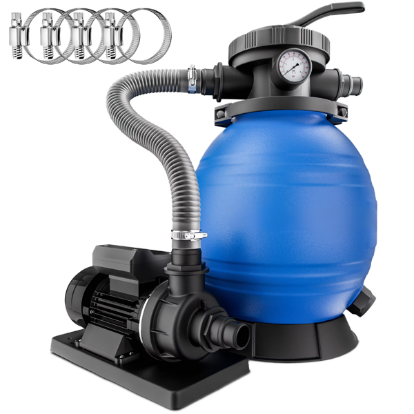 Piesková filtrácia k bazénu AQUA,   10 200 l/h, modrá