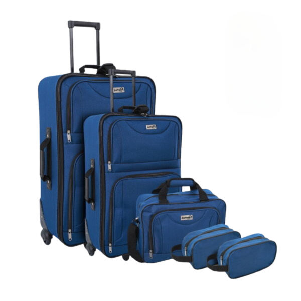 Sada cestovných kufrov TRAVEL, 5-dielna, polnočná modrá