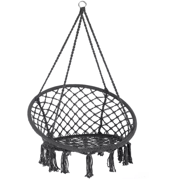 Závesné kreslo BOHO, Ø61cm, antracitová